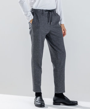 新素材【ストレッチ/セットアップ対応】クリアドビージャージー ドロスト付テーパードパンツ / PEGG CONVERTIBLE