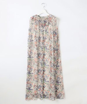 ボタニカルフラワープリント ワンピース