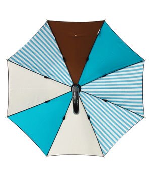  UNISEX  プラスリング 雨傘（長）60cm BLU T1330 2重張り傘