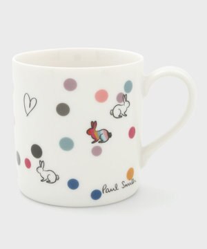  Swirl Rabbit Heart & Spots マグカップ