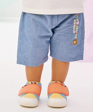  【80-120cm】 パステルロゴ 6分丈パンツ