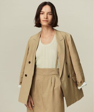 【新色追加】クリスピーリネン ダブルジャケット