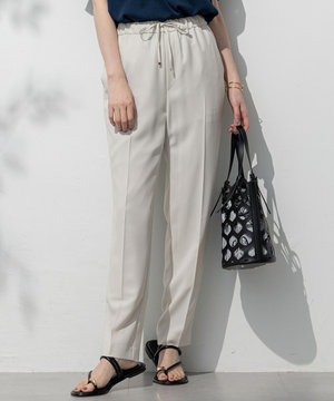 【Oggi・CLASSY.掲載】ストレッチジョーゼット テーパード パンツ