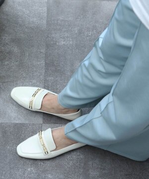  【PARADIS COULEUR】フラットチェーンローファー