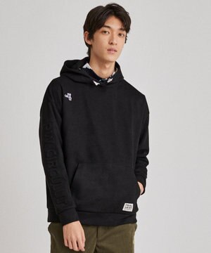 【MEN】スエード調 デタッチャブルフーディ