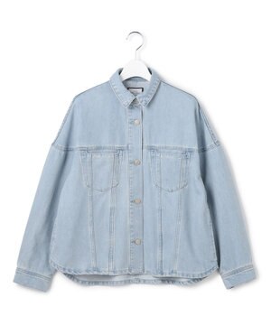  【WOMEN】ソフトワイドデニム シャツジャケット