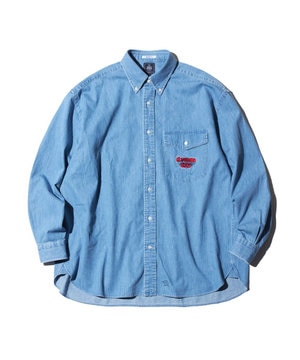  【J.PRESS ORIGINALS】GRFFITI DENIM B.D. SHIRT / BAGGY FIT