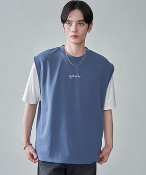  【２点セット/ベスト×Tシャツ】アンサンブルベスト（SS）