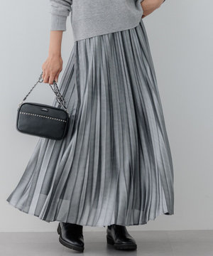 ホイルプリントプリーツ スカート