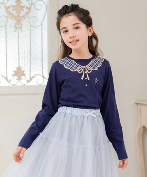 【110-140㎝】トロンプルイユロン Tシャツ