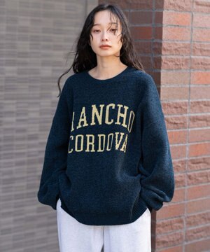  【ユニセックス着用ITEM】ベロアモールグラフィックプルオーバー