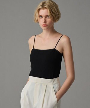 【洗濯機洗い可】リブ カップ付き キャミソール（uncrave STANDARD）