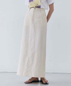  【洗える】CUPHEA / Iラインロングスカート