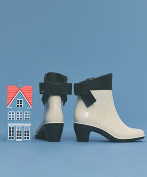 BACK RIBBON RAIN BOOTS レインブーツ