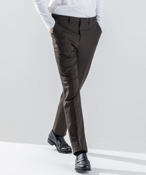 新素材【ストレッチ】ウール混 キャリーマンストレッチ テーパードパンツ / CITY