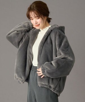  【手洗い可】ファーブルゾン