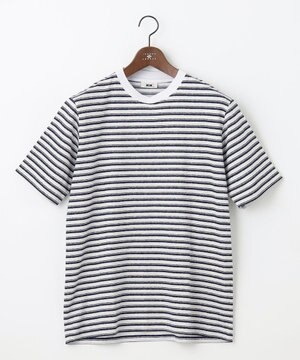  【リネン素材/清涼感/吸水速乾】リネン天竺ボーダー Ｔシャツ