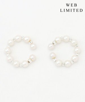  【WEB限定・2way・2set】パール イヤカフ リング