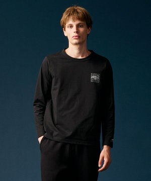  【JAPANファブリック/吸水速乾】プレーティング天竺アウトドア Tシャツ