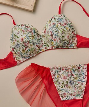  MADE WITH LIBERTY FABRIC 【綿混】三角レース