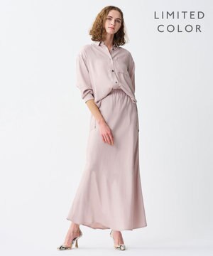 【新色追加！】フィブリルシャンブレー フレアスカート