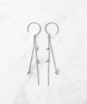  【WEB限定】SEEDS PIERCED EARRINGS K10ホワイトゴールドピアス