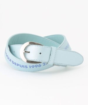  【WOMEN】グラデーション合皮ロゴベルト