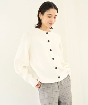  ふわふわニット 2WAYクルーカーディガン