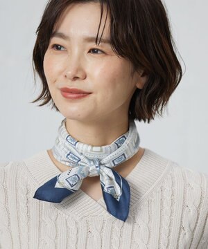 azulejoスクエアプリント スカーフ