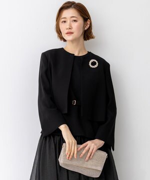  【APPLAUDIR】クリアジョーゼット コンパクトタックジャケット