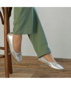  <ing>【WEB限定】スクエアトゥバレエシューズ