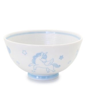  マザーガーデン ユニコーン くっつきにくい ご飯茶碗 中盛 水色