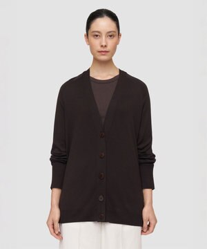  スーパーファインシルク　カーディガン