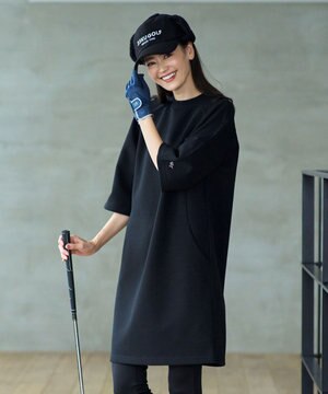  【WOMEN】きれいめ ジャージー ワンピース 体型カバー 動きやすさ抜群 オールシーズンOK