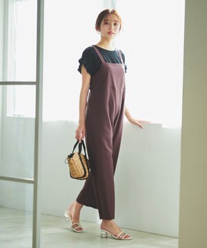  【洗える】バックリボン オールインワン