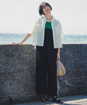 イージーケアライトストレッチサロペット