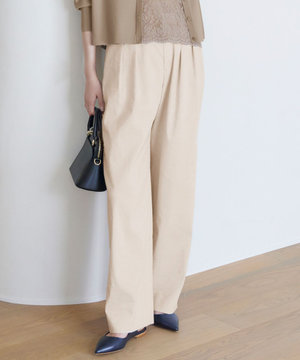 【セットアップ対応・洗える】LIPストレッチワイドストレート パンツ