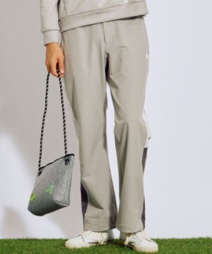 【MEN】サイドラインストレートワイドパンツ ゴルフ