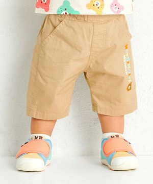  【80-120cm】 パステルロゴ 6分丈パンツ