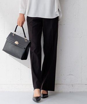  【洗える/セットアップ対応】アイアスマットストレッチ セミワイド パンツ