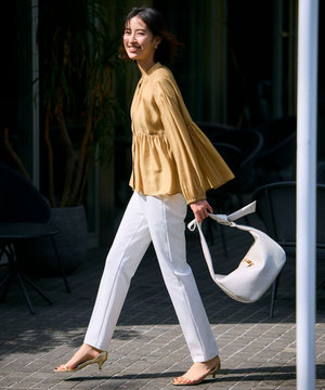 【WEB限定】BEAUTY MOVE センタープレス テーパードパンツ