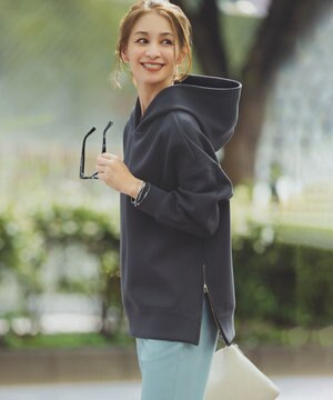  BEAUTY FORM JERSEY サイドZIP フーディ