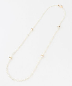 ロングパールネックレス