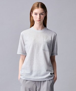  【ゆったり】グリットワッフル アウトドアTシャツ