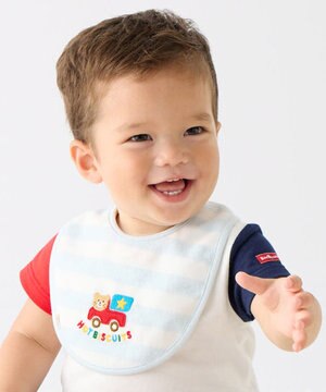  ボーダー柄 はっ水素材 スタイ