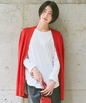 シルクコットンベーシック カーディガン