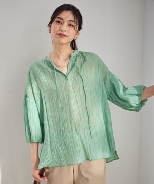  バルーンスリーブスキッパーブラウス