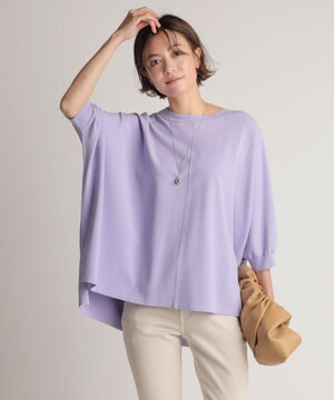 【洗える】レーヨンポリエステル ストレッチ オーバーサイズ ニット