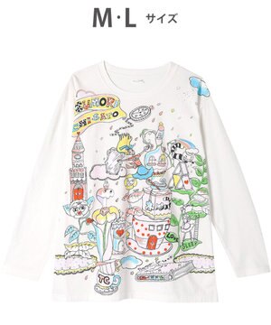  ツモリチサト トップス 綿100%(本体) 天竺素材 長袖 ルームウエア レディース UTX557 /ワコール