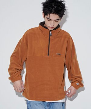  DISCUSフリースハーフジップPO